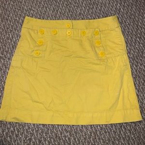 Yellow J crew skirt